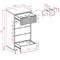 Manhattan Comfort Granville Tall 23.62 Narrow Dresser in Dark Grey DR-5005 - alternate 9